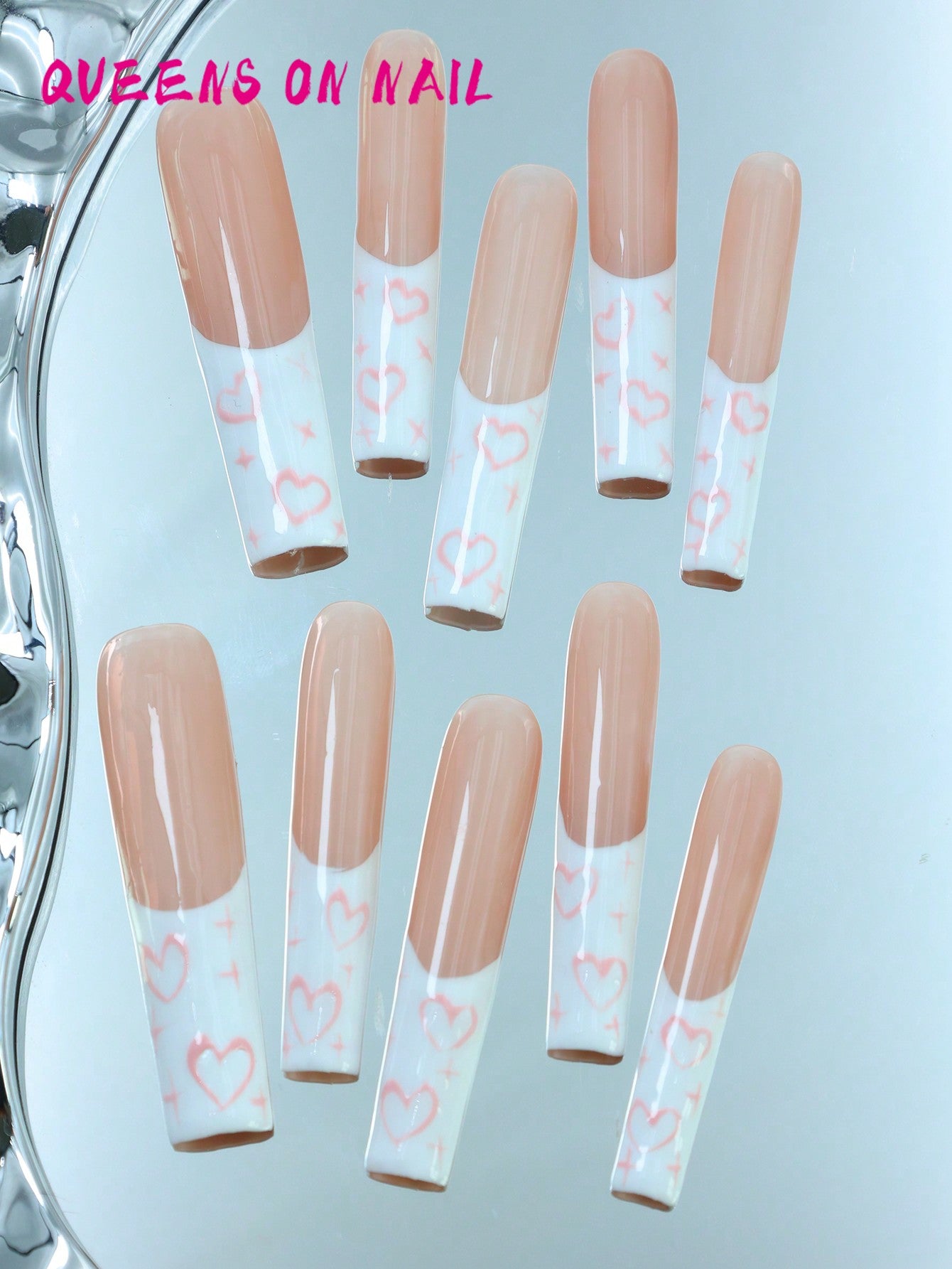 10pcs Handmade Press on Fake Nail