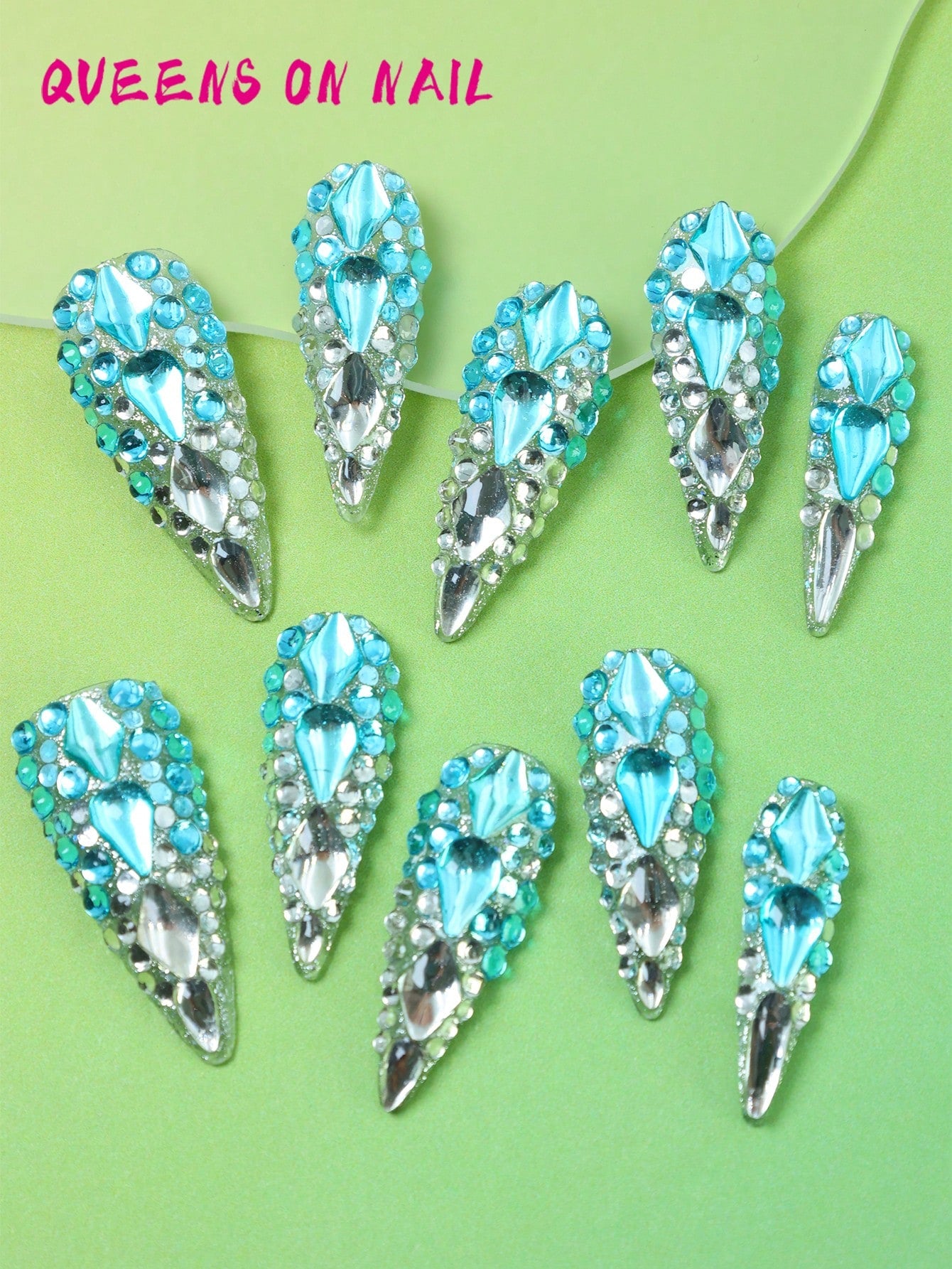 10pcs Handmade Press on Fake Nail