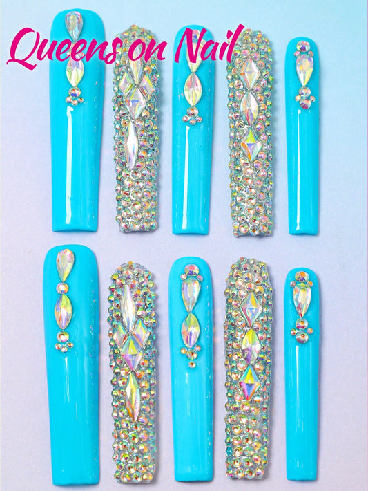 10pcs Purely Handmade Press-On Fake Nails