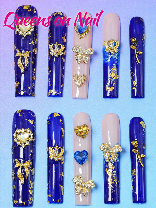 10pcs Handmade Pressed on Fake Nails