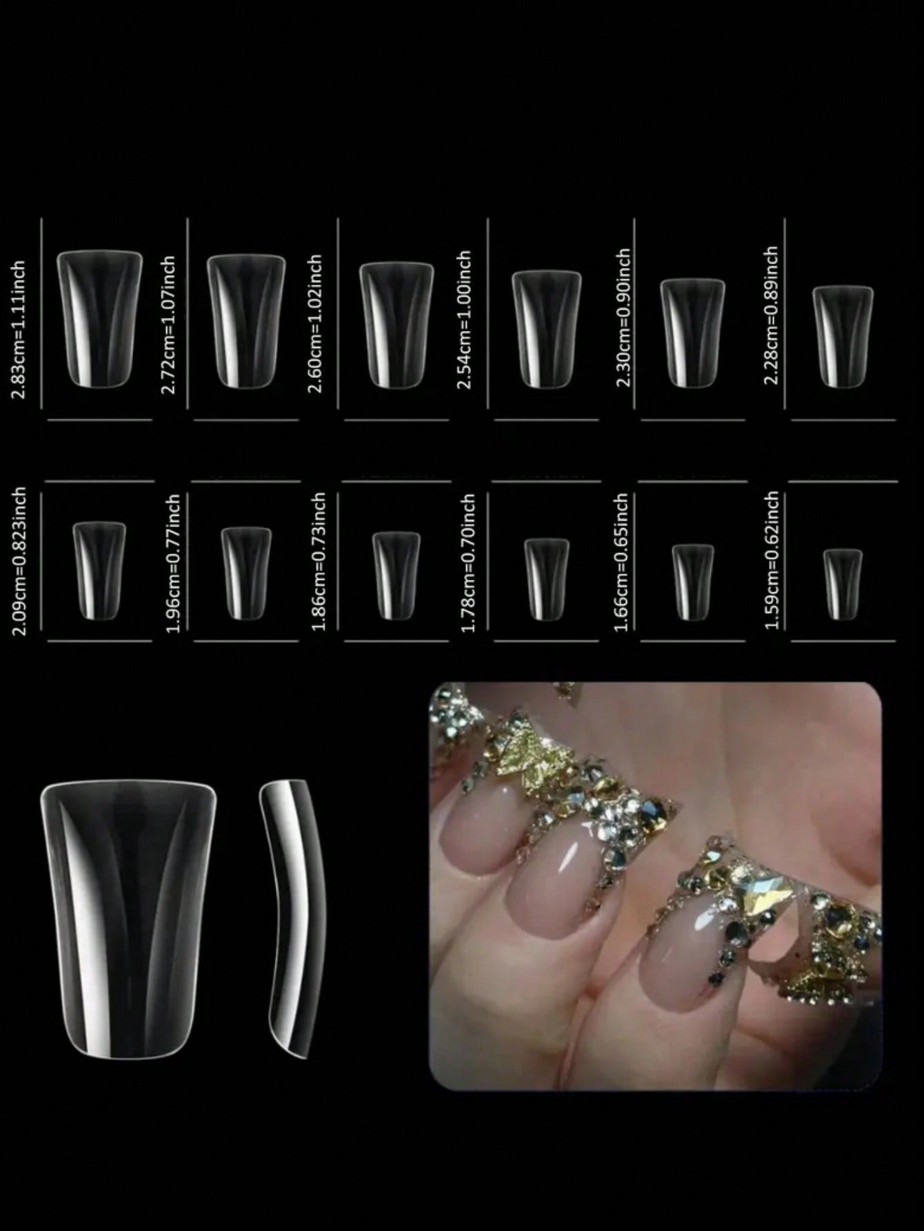 10pcs Handmade Press On Nail